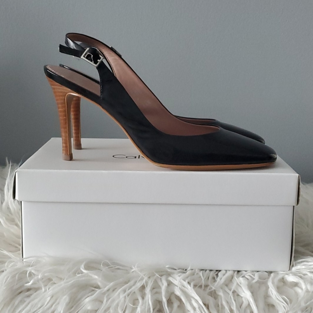 Calvin Klein Reeda Patent Slingback - Picture 2 of 5